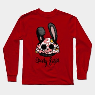 Spooky easter bunny girl Long Sleeve T-Shirt